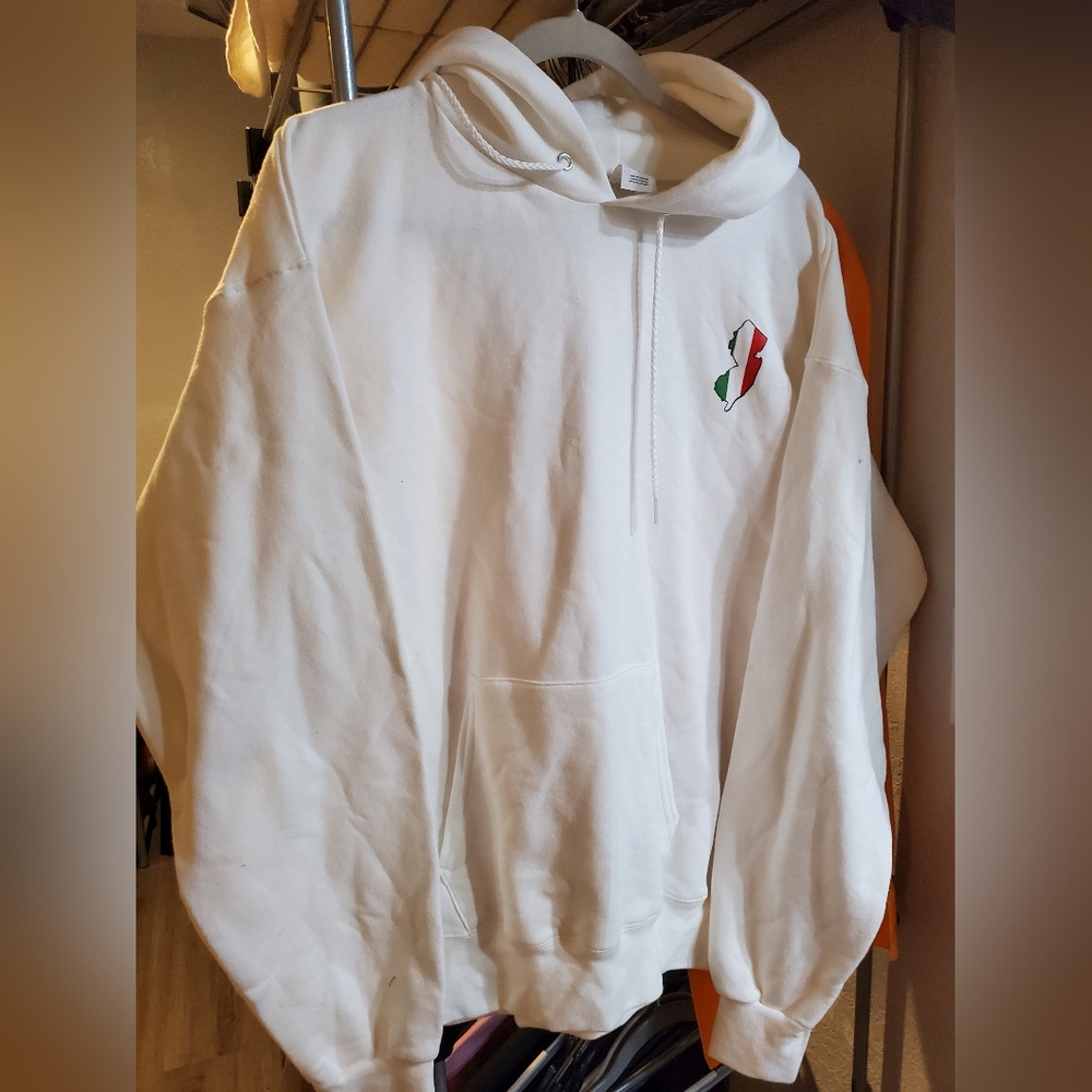 New white hoddie